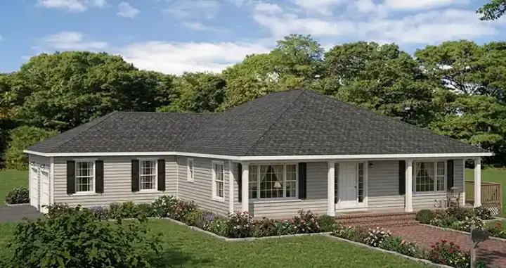Southern house plans 64-110 - front exterior, 1,880 sq ft, 3 bed, 2 bath house plans | Monster House Plans