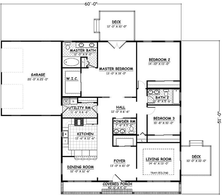 Main Floor Plan: 64-110
