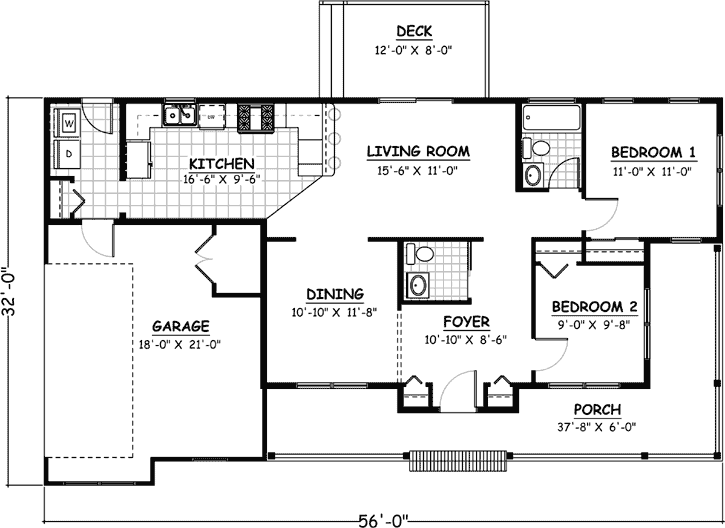 Main Floor Plan: 64-111