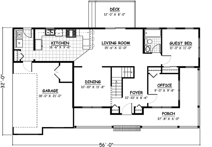 Main Floor Plan: 64-112