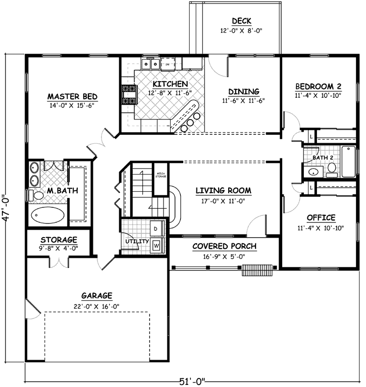 Main Floor Plan: 64-115