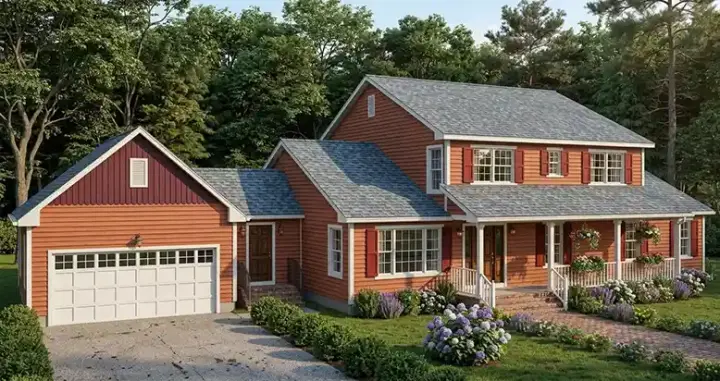 Traditional house plans 64-116 - front exterior, 3,123 sq ft, 4 bed, 4 bath house plans | Monster House Plans