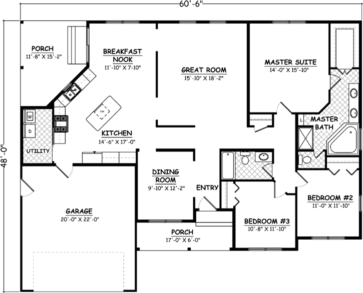 Main Floor Plan: 64-117