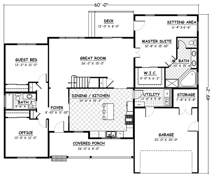 Main Floor Plan: 64-123