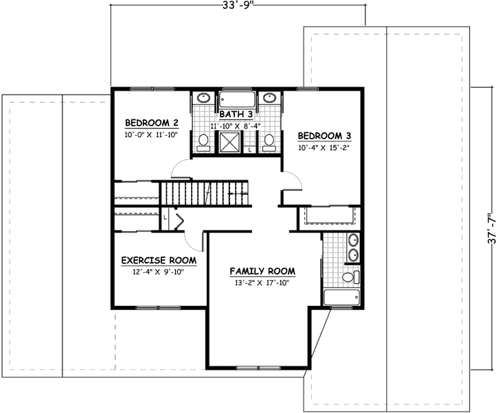 Upper/Second Floor Plan: 64-123