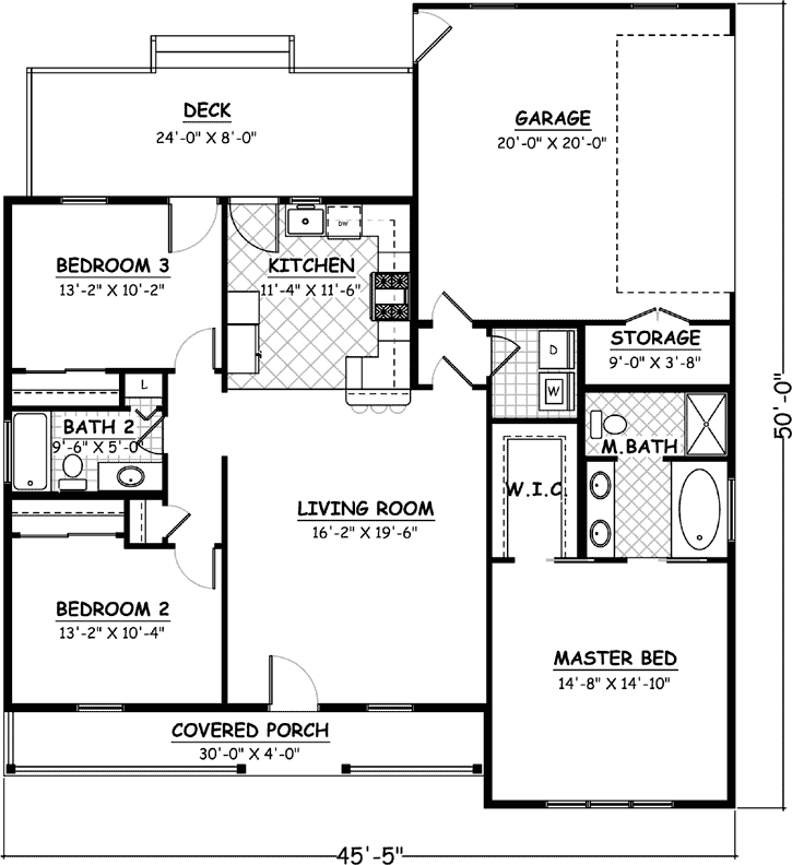 Main Floor Plan: 64-125