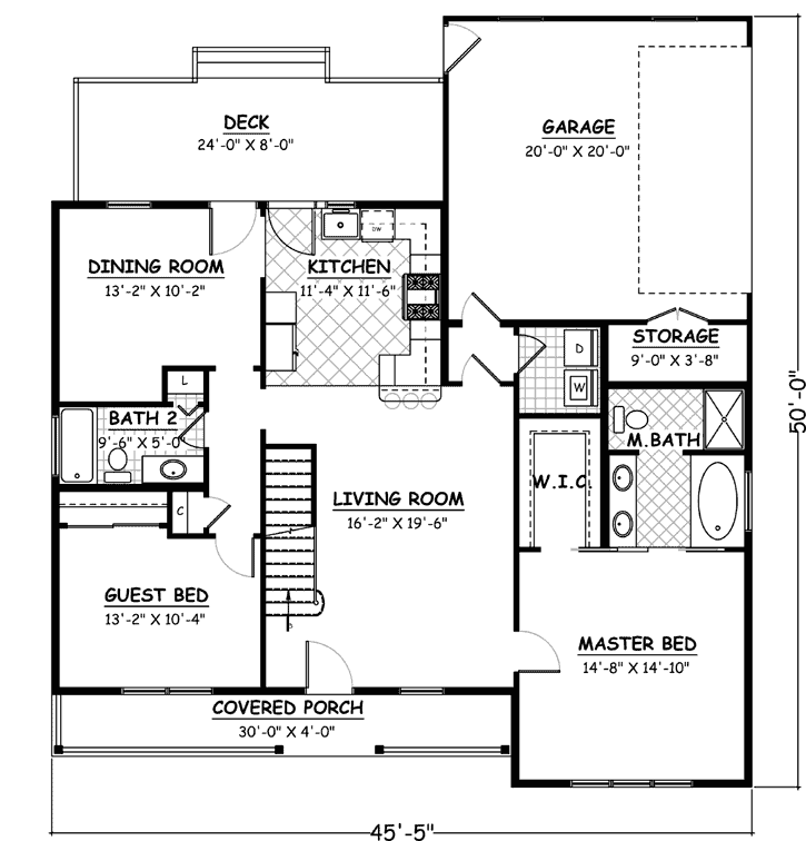 Main Floor Plan: 64-126