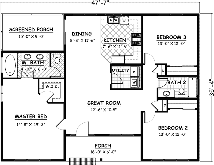 Main Floor Plan: 64-129