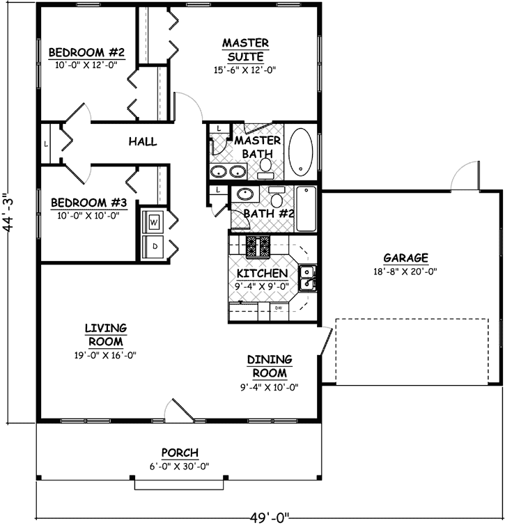 Main Floor Plan: 64-131