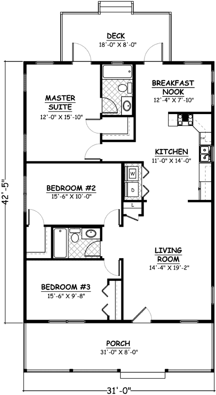 Main Floor Plan: 64-134