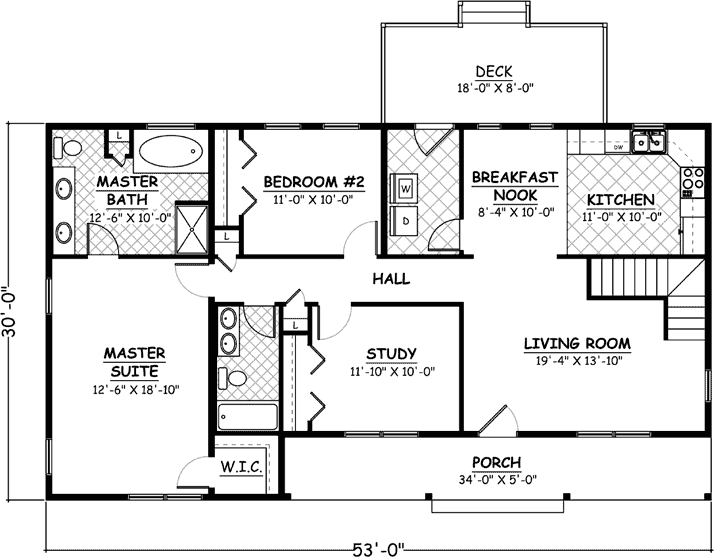 Main Floor Plan: 64-135