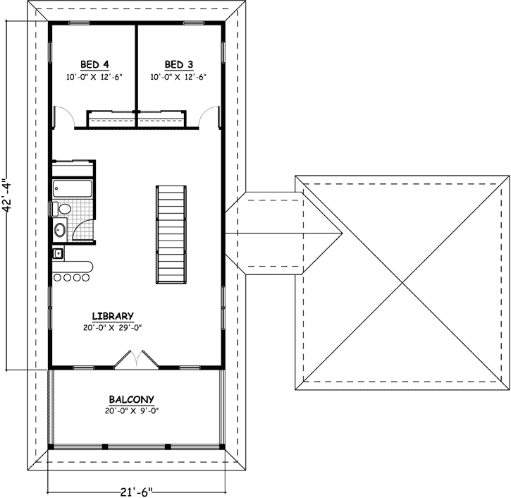 Upper/Second Floor Plan: 64-137