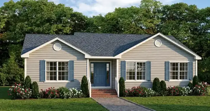 Traditional house plans 64-146 - front exterior, 1,293 sq ft, 3 bed, 2 bath house plans | Monster House Plans