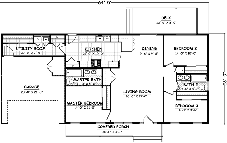 Main Floor Plan: 64-147