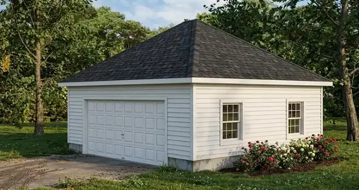 Traditional house plans 64-156 - front exterior, 528 sq ft, 0 bed, 0 bath house plans | Monster House Plans