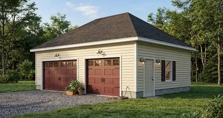 Traditional house plans 64-160 - front exterior, 770 sq ft, 0 bed, 0 bath house plans | Monster House Plans