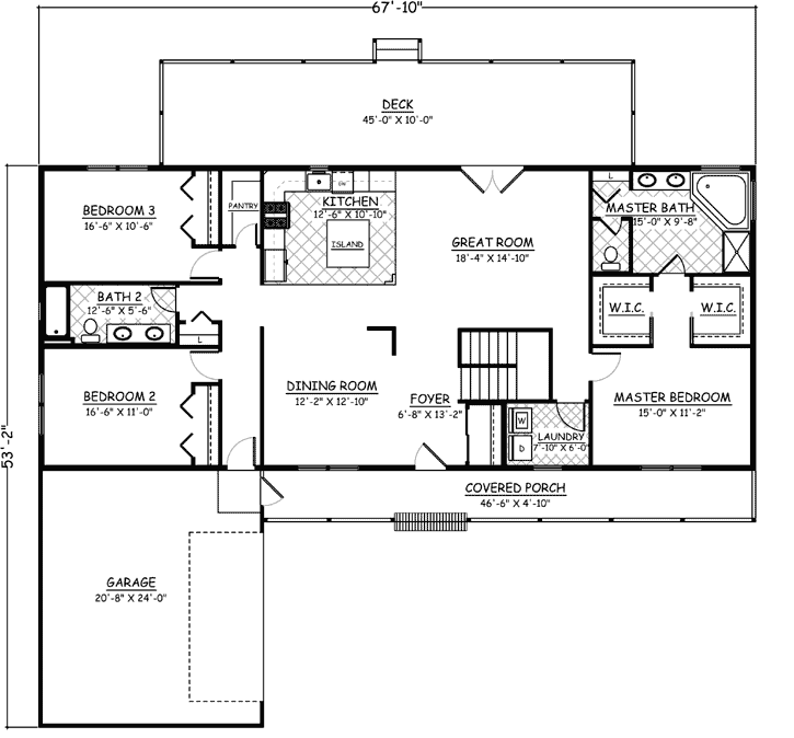 Main Floor Plan: 64-163