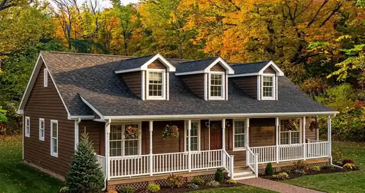 Country house plans 64-164 - front exterior, 1,381 sq ft, 3 bed, 2 bath house plans | Monster House Plans