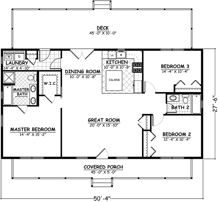 Main Floor Plan: 64-164