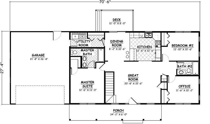 Main Floor Plan: 64-165