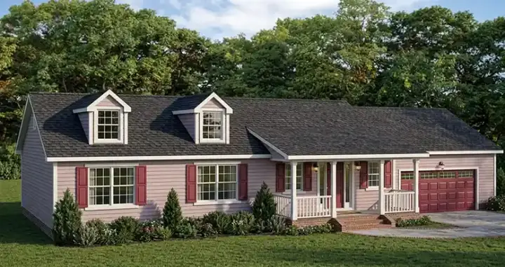 Ranch house plans 64-166 - front exterior, 1,593 sq ft, 3 bed, 2 bath house plans | Monster House Plans