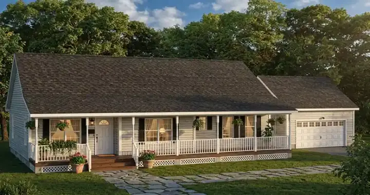 Country house plans 64-169 - front exterior, 1,904 sq ft, 3 bed, 2 bath house plans | Monster House Plans