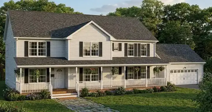 Country house plans 64-170 - front exterior, 3,552 sq ft, 5 bed, 3 bath house plans | Monster House Plans