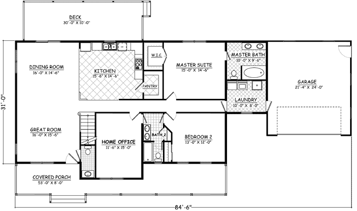 Main Floor Plan: 64-170