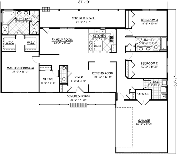 Main Floor Plan: 64-174