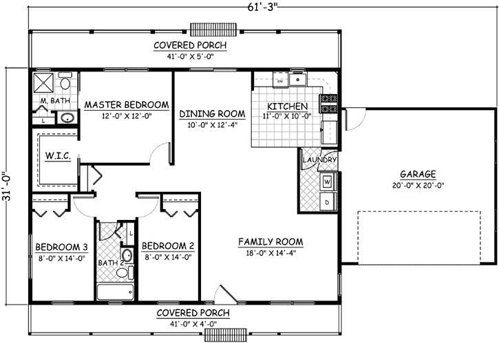 Main Floor Plan: 64-175