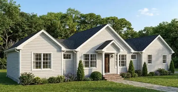 Traditional house plans 64-177 - front exterior, 1,200 sq ft, 3 bed, 2 bath house plans | Monster House Plans