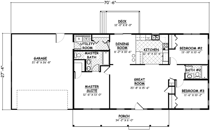 Main Floor Plan: 64-180