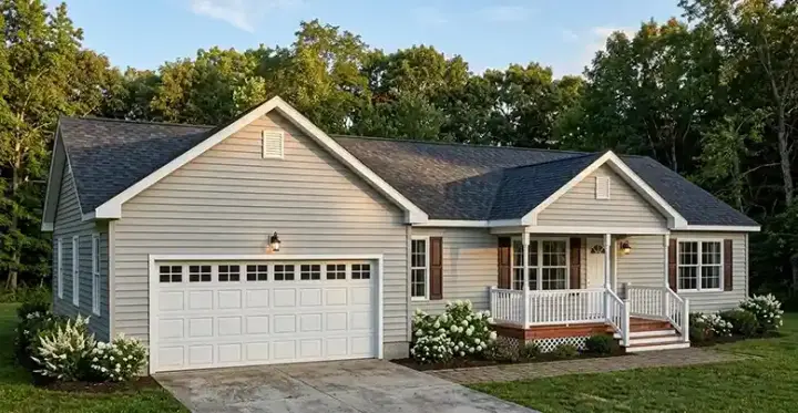 Traditional house plans 64-183 - front exterior, 1,480 sq ft, 3 bed, 2 bath house plans | Monster House Plans
