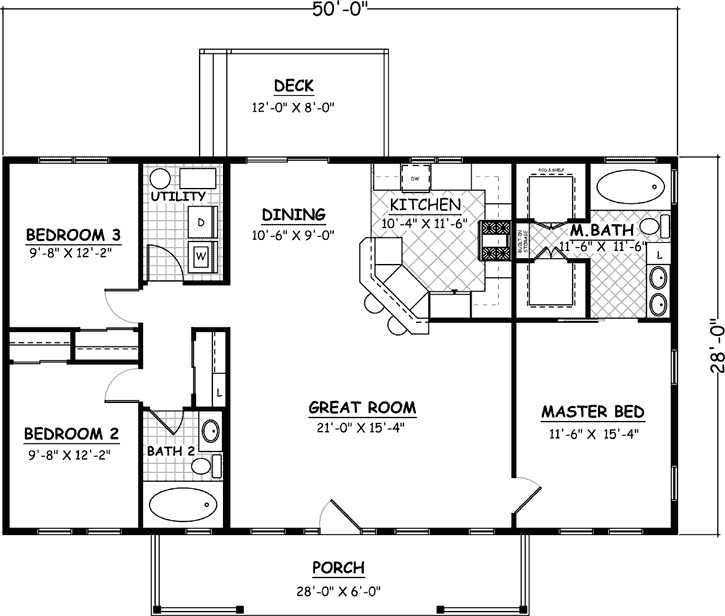 Main Floor Plan: 64-187