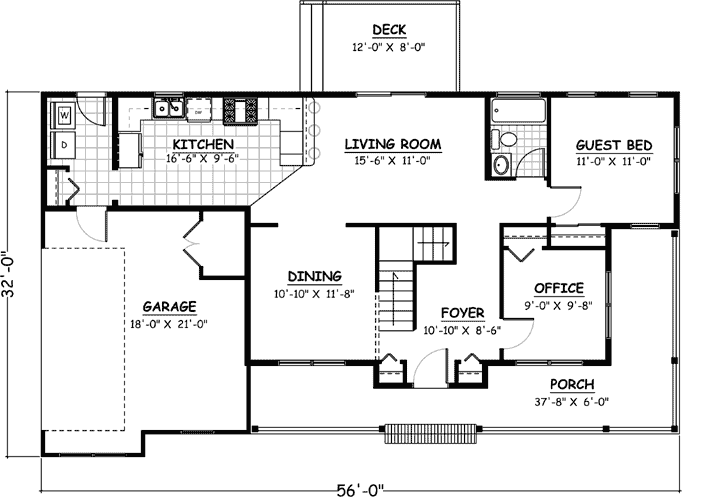 Main Floor Plan: 64-188