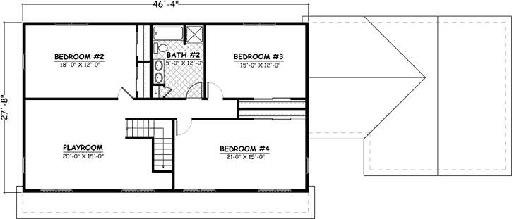 Upper/Second Floor Plan: 64-191