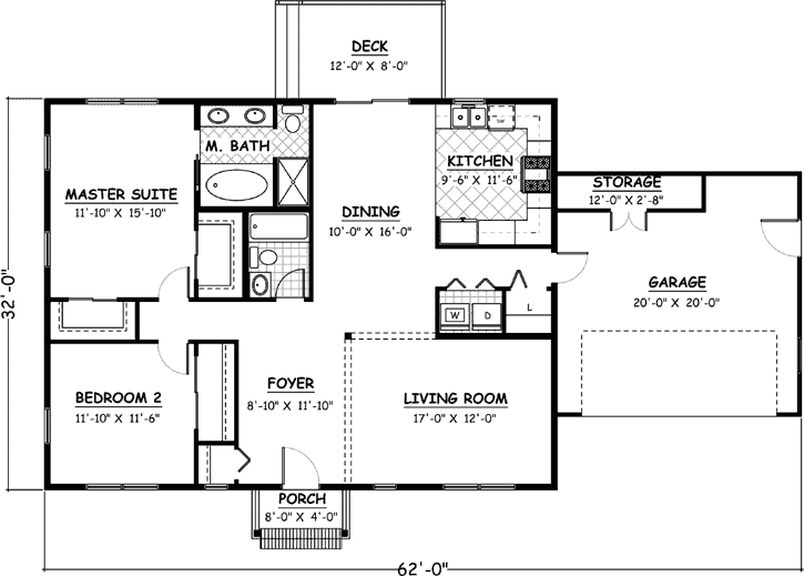 Main Floor Plan: 64-192