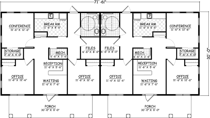 Main Floor Plan: 64-197