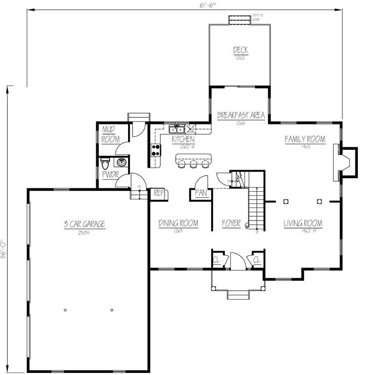 Main Floor Plan: 65-101