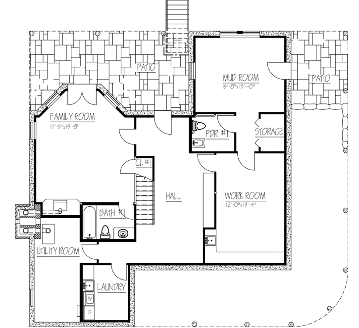 Lower Floor Plan: 65-104