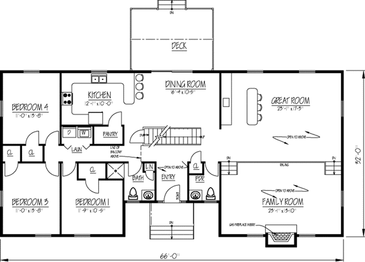 Main Floor Plan: 65-108