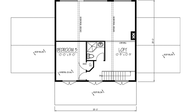 Upper/Second Floor Plan: 65-110