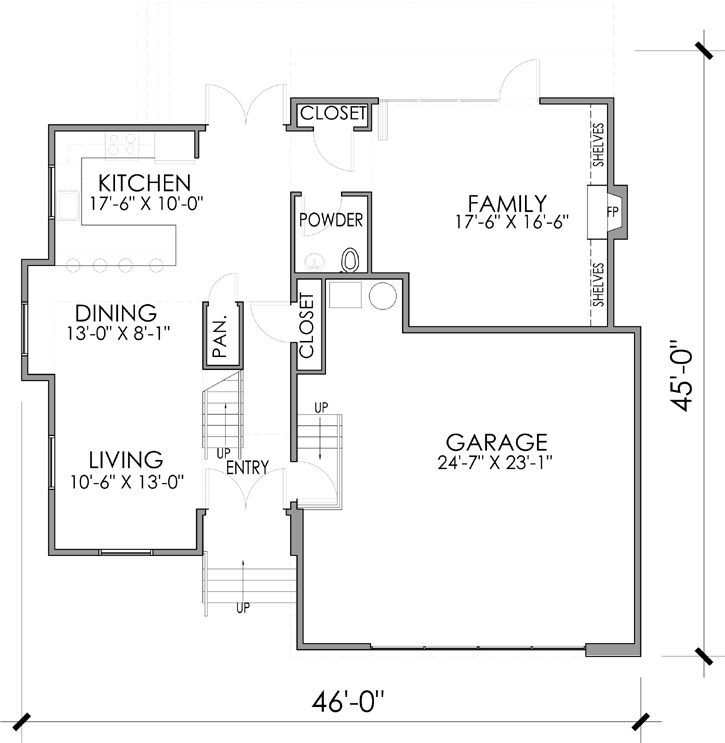 Main Floor Plan: 67-102