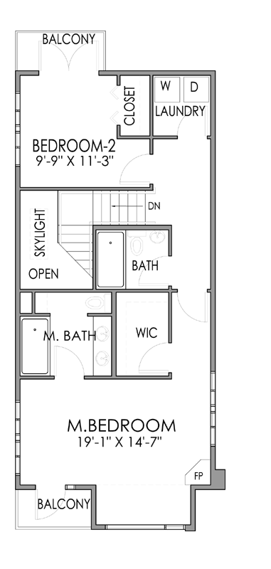 Upper/Second Floor Plan 67-106