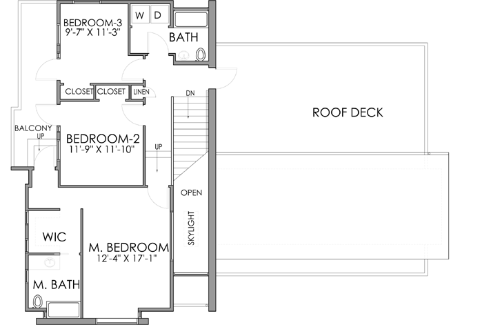Upper/Second Floor Plan: 67-107