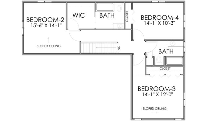 Upper/Second Floor Plan: 67-111