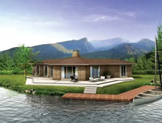 Traditional house plans 68-102 - front exterior, 1,400 sq ft, 3 bed, 2 bath house plans | Monster House Plans