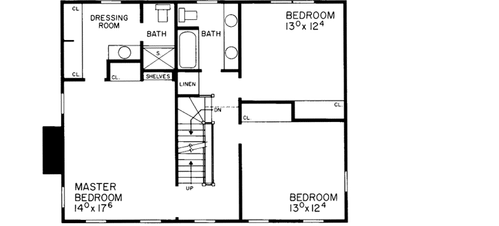 Upper/Second Floor Plan: 68-103