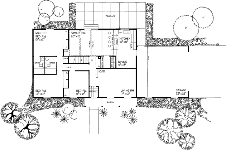 Main Floor Plan: 68-104