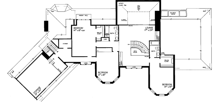 Upper/Second Floor Plan: 68-110